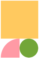 Kambarang - yellow, pink and green