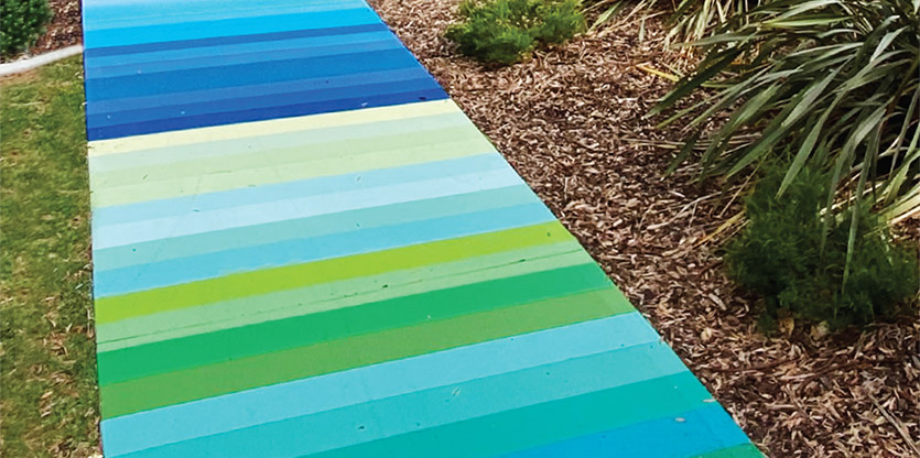 Colours of Mandurah walkway design